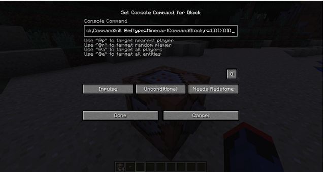Lấy lệnh Command Block Minecraft
